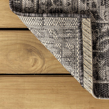 Palazzo Vine And Border Textured Weave Indoor/outdoor Area Rug